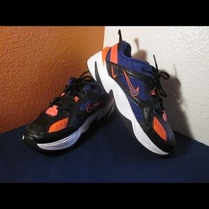 Nike M2K Tekno Black Deep Royal Blue Size 10 Mens AV4789-006